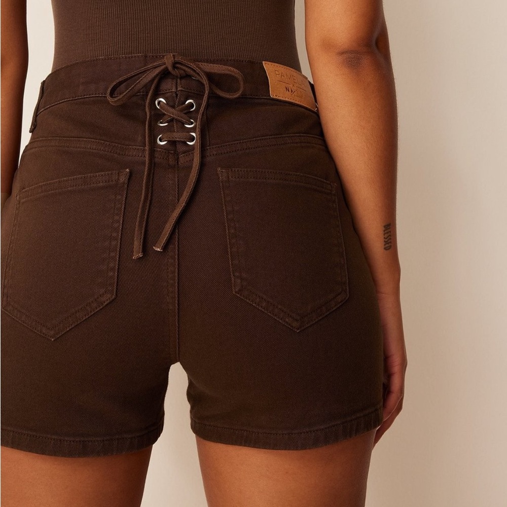 High-Waisted Denim Shorts